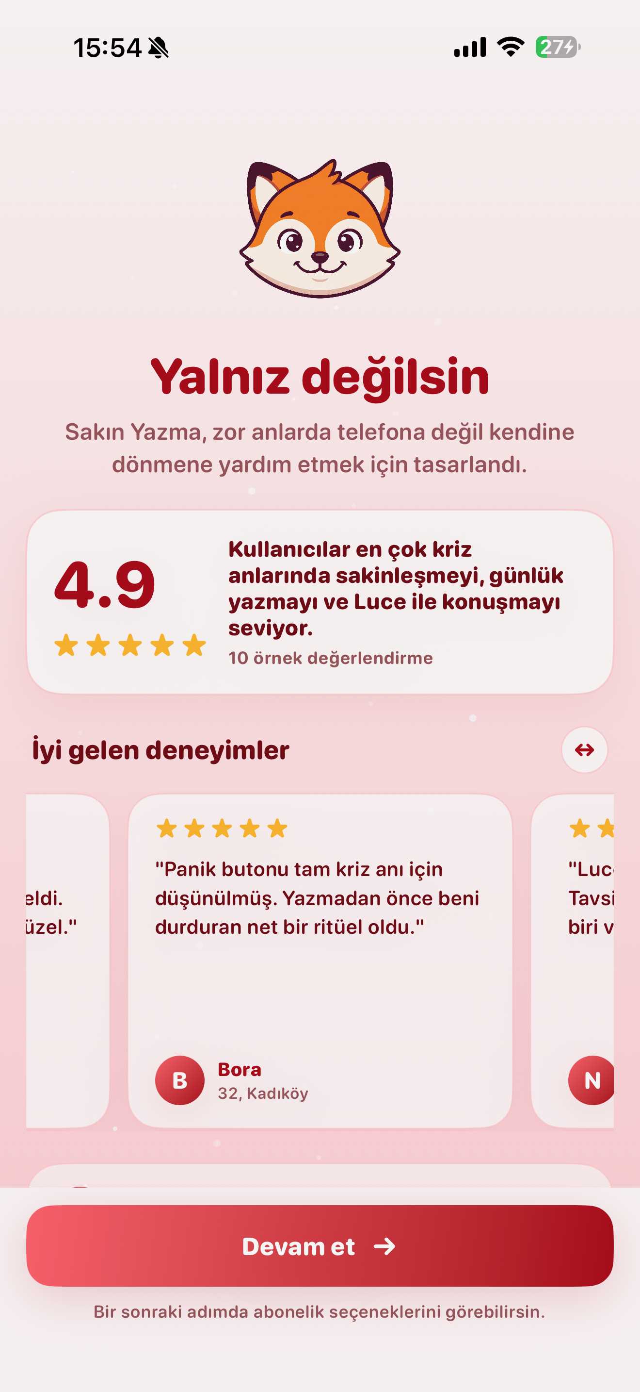 SakinYazma kullanici yorumlari ve 4.9 puan